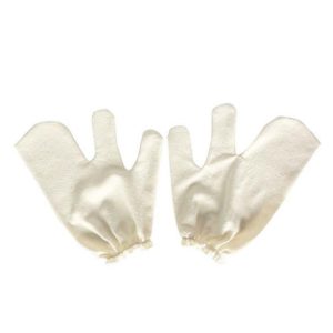 Raw Silk Dry Brush Massage Gloves