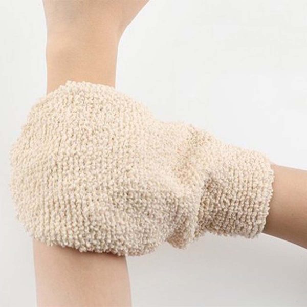 Natural Linen Fiber Bath Mitt